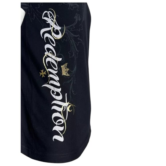 Archaic by Affliction Men's T-Shirt Glory Cross Biker Y2K S-5XL - Picture 7 of 9